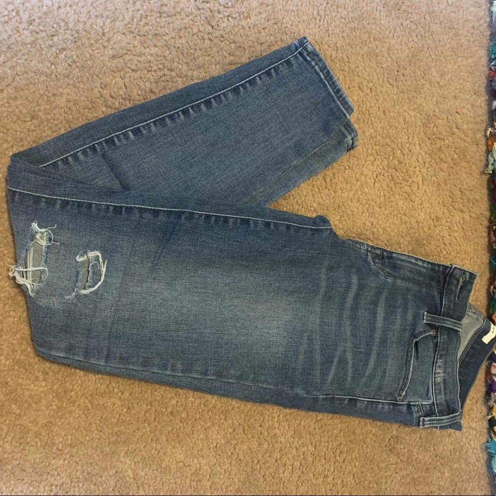 Ripped Denim Skinny Jeans